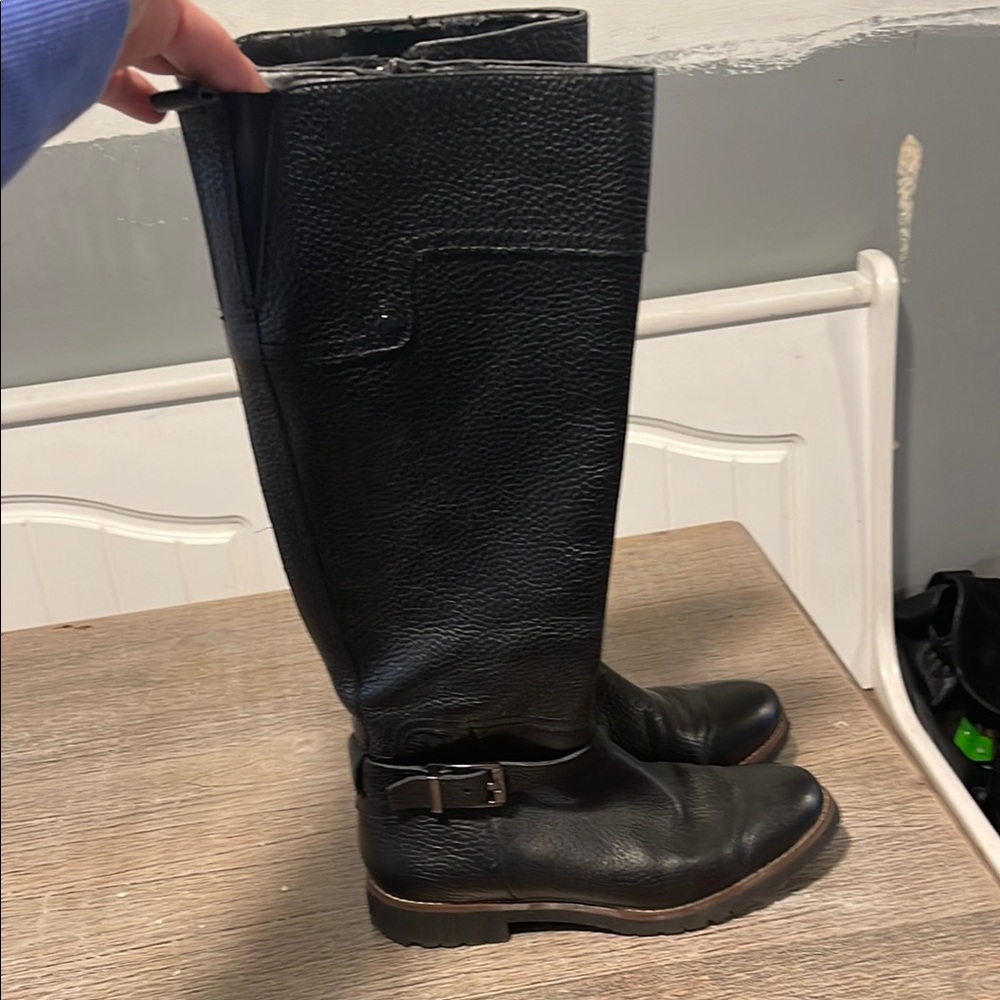 Franco Sarto Black Over the Knee Boots Size 6